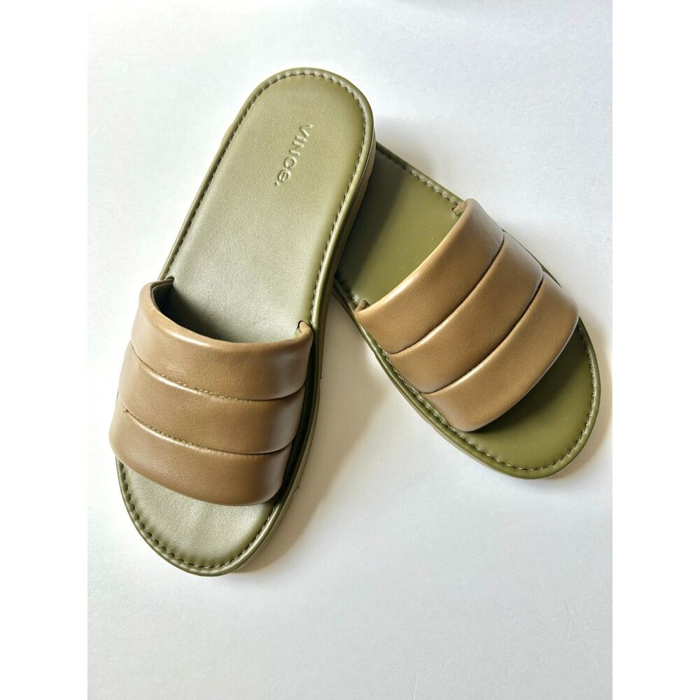 Vince Olina Slides Slip On Spruce Size 9 women